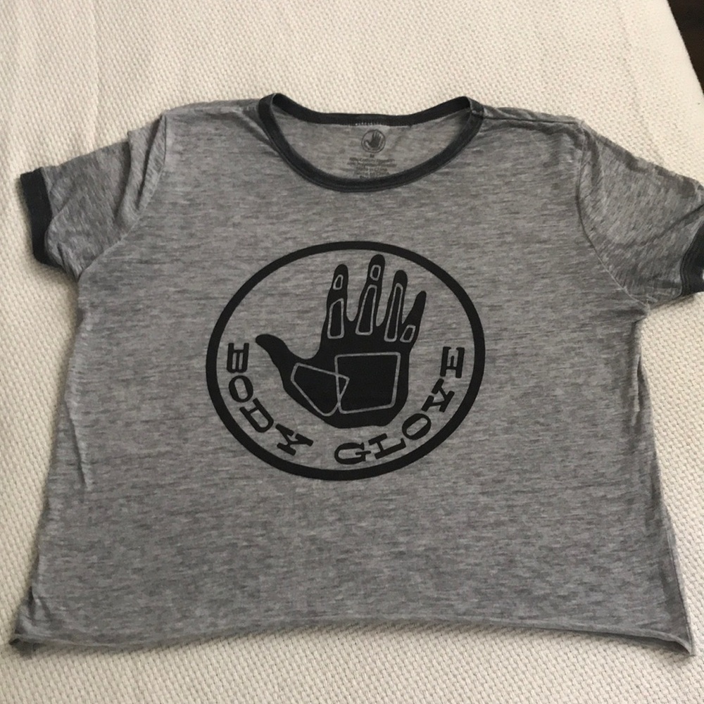 Vintage crop body glove tee shirt
